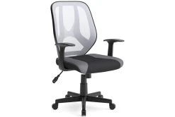 Genesee Light Gray & Black Mesh Office Chair