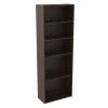 Kentridge Warm Brown 71" Bookcase -Living Spaces Store 306227 brown multi media bookcase signature 03