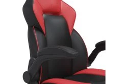 Mcneil Red & Black Gaming Chair -Living Spaces Store 306250 red multi media gaming chair detail 46