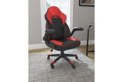 Mcneil Red & Black Gaming Chair -Living Spaces Store 306250 red multi media gaming chair room 85