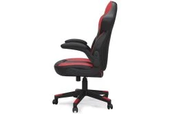 Mcneil Red & Black Gaming Chair -Living Spaces Store 306250 red multi media gaming chair side 14