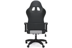 Alderton White & Gray Gaming Chair With Led Lighting -Living Spaces Store 306253 white multi media gaming chair back 82