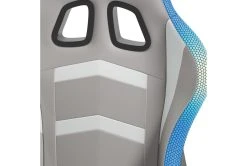 Alderton White & Gray Gaming Chair With Led Lighting -Living Spaces Store 306253 white multi media gaming chair detail 44