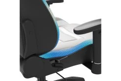 Alderton White & Gray Gaming Chair With Led Lighting -Living Spaces Store 306253 white multi media gaming chair detail 45