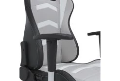 Alderton White & Gray Gaming Chair With Led Lighting -Living Spaces Store 306253 white multi media gaming chair detail 46