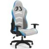 Alderton White & Gray Gaming Chair With Led Lighting -Living Spaces Store 306253 white multi media gaming chair signature 01