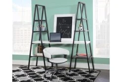 Carnelian White Faux Leather Barrel Office Chair -Living Spaces Store 307696 white polyurethane office chair room 86