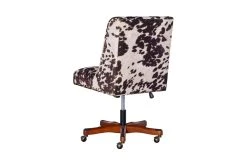 Callippe Brown Cowprint Office Chair -Living Spaces Store 307706 brown polyester office chair back 84