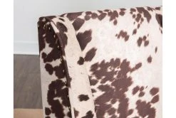 Callippe Brown Cowprint Office Chair -Living Spaces Store 307706 brown polyester office chair detail 44