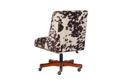 Callippe Brown Cowprint Office Chair -Living Spaces Store 307706 brown polyester office chair detail 45