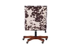 Callippe Brown Cowprint Office Chair -Living Spaces Store 307706 brown polyester office chair detail 46