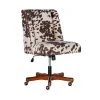 Callippe Brown Cowprint Office Chair 1 Callippe Brown Cowprint Office Chair -Living Spaces Store 307706 brown polyester office chair signature 05