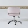 Allen Computer Desk + Phoebe Blush Office Chair -Living Spaces Store 309600 grey wood desk and chair set signature 01