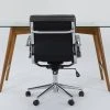 Alton Glass Desk + Moby Grey Low Back Rolling Office Chair -Living Spaces Store 309866 brown wood desk and chair set signature 01