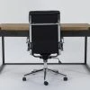 Whistler Desk + Moby Black High Back Rolling Office Chair -Living Spaces Store 309869 natural wood desk and chair set signature 01