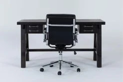 Jaxon Desk + Moby Black Low Back Rolling Office Chair