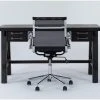 Jaxon Desk + Wendell Office Chair -Living Spaces Store 309895 black wood desk and chair set signature 01