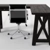 Jaxon Corner Desk + Wendell Office Chair 1 Jaxon Corner Desk + Wendell Office Chair -Living Spaces Store 309901 black wood desk and chair set signature 01