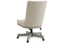 Seybert Grey Upholstered Desk Chair -Living Spaces Store 310644 grey polyester office chair back 82