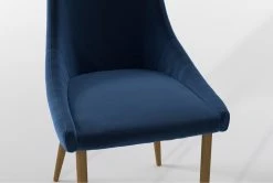 Nora Dining Side Chair Set Of 2 -Living Spaces Store 312733 blue fabric dining chair detail 45