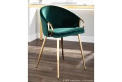 Rose Emerald Velvet Dining Chair -Living Spaces Store 314366 green velvet dining chair room 85