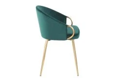 Rose Emerald Velvet Dining Chair -Living Spaces Store 314366 green velvet dining chair side 14