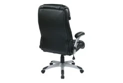 Hugo Black Faux Leather Executive Office Chair -Living Spaces Store 315488 black faux leather office chair detail 44