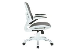 Caty Black Mesh Office Chair With Wheels -Living Spaces Store 316050 black polyester office chair detail 45