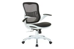 Caty Black Mesh Office Chair With Wheels