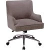 Stone Grey Fabric Office Chair 2 Stone Grey Fabric Office Chair -Living Spaces Store 320471 brown polyester office chair signature 01