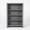 Westlawn 48" Grey Boookcase -Living Spaces Store 320498 grey wood bookcase signature 01