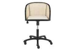 Hedda Office Chair With Beige Velvet Seat -Living Spaces Store 321587 black velvet office chair detail 48