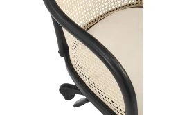 Hedda Office Chair With Beige Velvet Seat -Living Spaces Store 321587 black velvet office chair detail 49