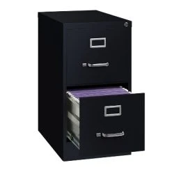 Hirsh 2 Drawer Vertical File Cabinet 22" Black -Living Spaces Store GUEST 00443cb3 4ad4 4e8c b010 29ba765a86ec