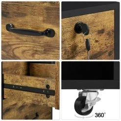 Yaheetech 2-Drawer And 1-Open Shelf Mobile Letter Size Rolling File Cabinet For Home And Office -Living Spaces Store GUEST 0979b6cb c65d 4d4e a049 d1bc866058ed