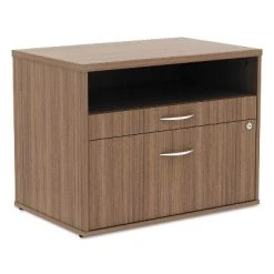 Alera Open Office Series Low File Cabinet Credenza 29 1/2x19 1/8x22 7/8Walnut LS583020WA -Living Spaces Store GUEST 0b287b1e 3312 4ad9 a0dc caf4d1b8771b