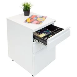 Mount-It! Mobile File Cabinet With 3 Drawers, Under Desk Rolling Storage , White -Living Spaces Store GUEST 0d2d9a28 f4b5 4601 86f1 dcf3ecd3a1ef