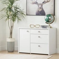 Interface Storage Unit With File Drawer - South Shore