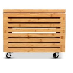 BirdRock Home Bamboo Rolling File Storage Organizer Box With Lid - Natural -Living Spaces Store GUEST 111d1fd1 4cc1 4045 a09c 6f663efc6c58