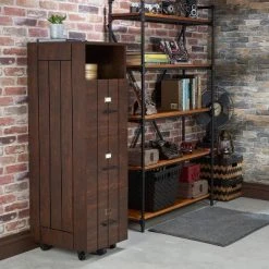 Namba 3 Drawer File Cabinet Vintage Walnut - HOMES: Inside + Out