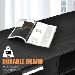 Costway 3-Drawer File Cabinet Mobile Lateral Cabinet Printer Stand EspressoBlack -Living Spaces Store GUEST 1a441e89 713b 418c b86f 061ba9e6bc18