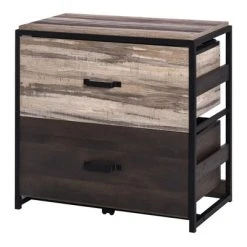 Vinsetto Office File Cabinet W/ 2 Large Drawers And Adjustable Metal Hanging Bars For A4 Letter And Legal Sized Files, Storage Organizer, Brown/Black 9 Vinsetto Office File Cabinet W/ 2 Large Drawers And Adjustable Metal Hanging Bars For A4 Letter And Legal Sized Files, Storage Organizer, Brown/Black -Living Spaces Store GUEST 1b043b65 de91 44fd 824a 0bdb152c7495