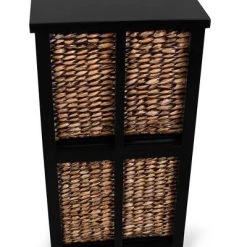 BirdRock Home 2 Tiered Hanging File Cubby With Wood Top - Brown Wash -Living Spaces Store GUEST 1b243a05 bf4f 4aa3 96fe 06f42a363e21