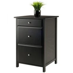 Delta File Cabinet - Black - Winsome -Living Spaces Store GUEST 1bd4fb93 2461 4372 b52c 4bb424c5283e