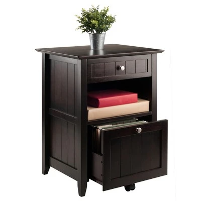 Burke File Cabinet Coffee Finish - Winsome 6 Burke File Cabinet Coffee Finish - Winsome - Image 4