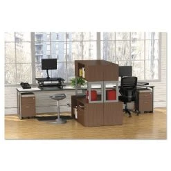 Alera Open Office Series Low File Cabinet Credenza 29 1/2x19 1/8x22 7/8Walnut LS583020WA -Living Spaces Store GUEST 1edf1ca3 1624 48fe ae3e ef38ef452c15