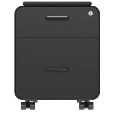 Monoprice Round Corner 2-Drawer File Cabinet - Black, Lockable With Seat Cushion - Workstream Collection -Living Spaces Store GUEST 265e8b06 c8e0 455c b83d 918dc0ebf1bc