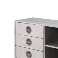 40" Brancaster File Cabinet Aluminum - Acme Furniture