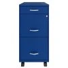 Space Solutions 18 Inch Wide Metal Mobile Organizer File Cabinet For Office Supplies And Hanging File Folders W/ Pencil Drawer & 3 File Drawers, Blue 2 Space Solutions 18 Inch Wide Metal Mobile Organizer File Cabinet For Office Supplies And Hanging File Folders W/ Pencil Drawer & 3 File Drawers, Blue -Living Spaces Store GUEST 2a8a88f5 f6e9 4289 87f1 bf3b00dff3df
