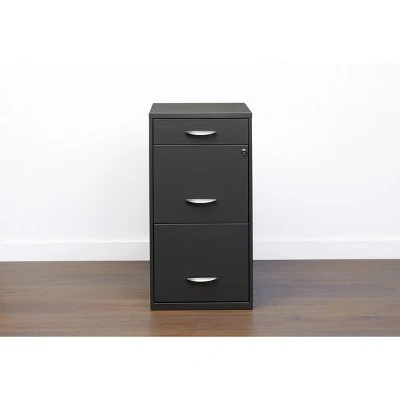 Space Solutions 18" Deep 3 Drawer Metal Organizer File Cabinet With Pencil Drawer 9 Space Solutions 18" Deep 3 Drawer Metal Organizer File Cabinet With Pencil Drawer - Image 7